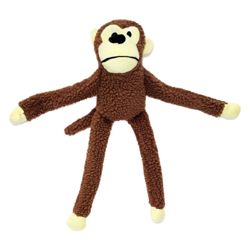 Petkin - Monkey Shaped Dog Squeaky Toy