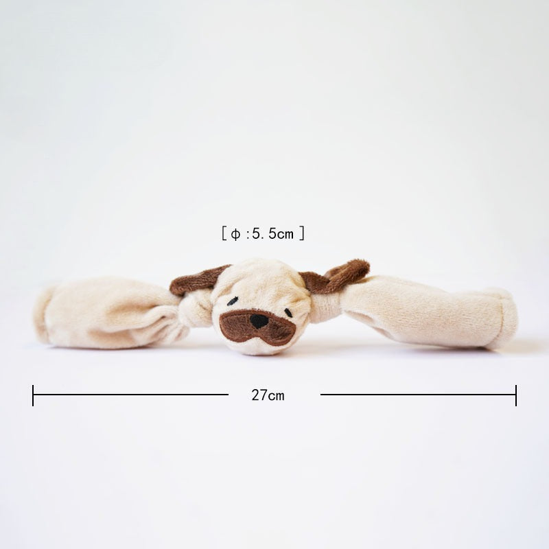 Petkin Animal Candy plush dog toy with a playful and colorful candy shape