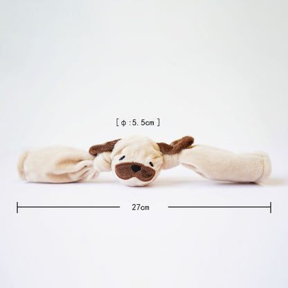 Petkin Animal Candy plush dog toy with a playful and colorful candy shape