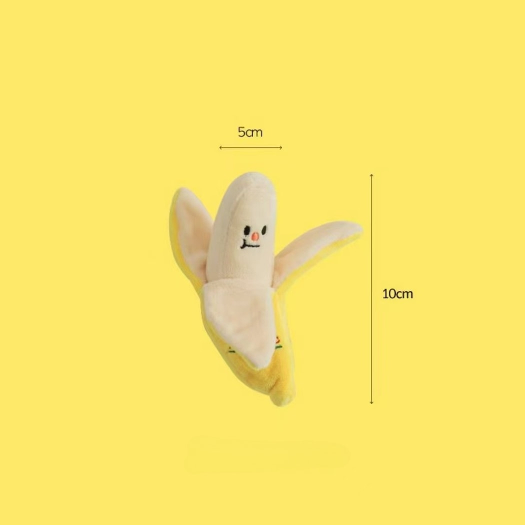 Petkin - Banana Shape Plush Toy for Dogs Toy