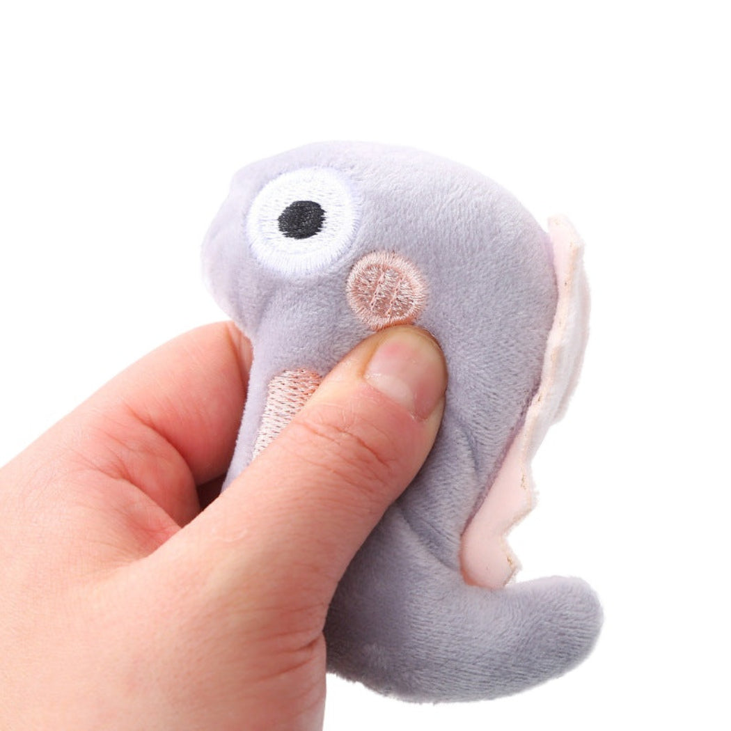 Moo - Embroidered Face Plush Cat Toy