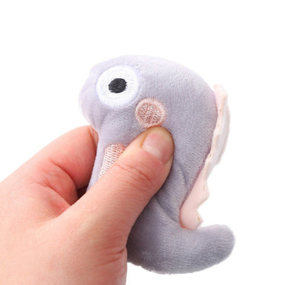 Moo - Embroidered Face Plush Cat Toy