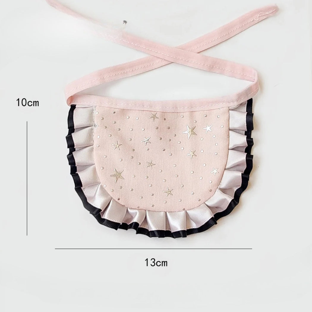 Mokka - Star Dot Ruffle Pet Bib