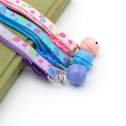 Mokka - Cute Cartoon Lollipop Pattern Cat Collar