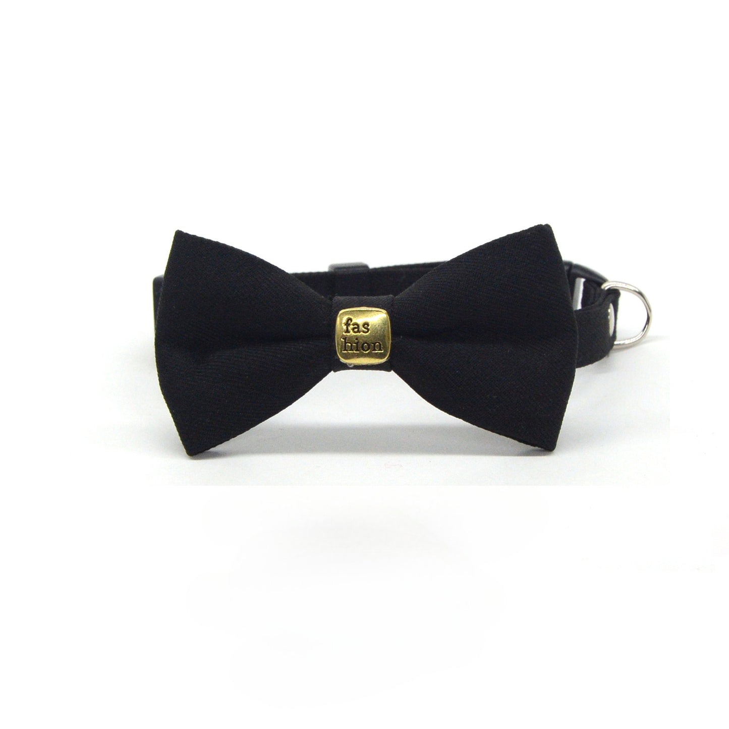 Side view of the Mokka Smart Bow Breakaway Cat Collar showing the breakaway clasp