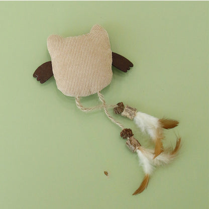Moo - Corduroy Owl Cat Toys