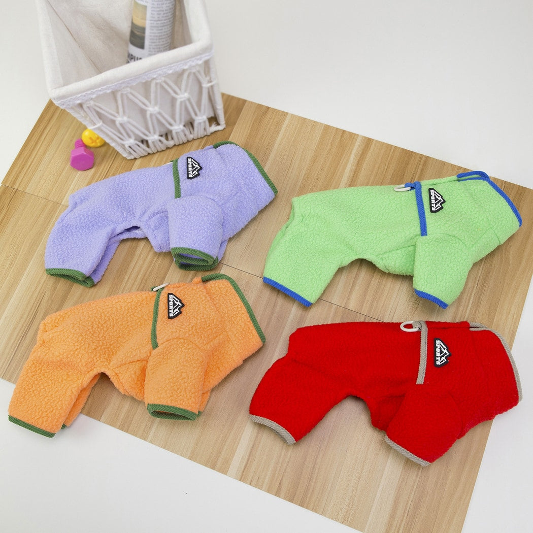 Ozzie - Contrast Trim Four-Legged Dog Jumpsuit