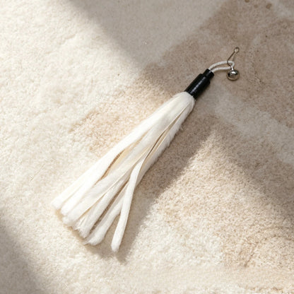 MOO Rabbit Fur Cat Wand Toy Set