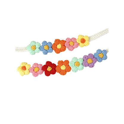 Mokka - Flower Crochet Cat Collar