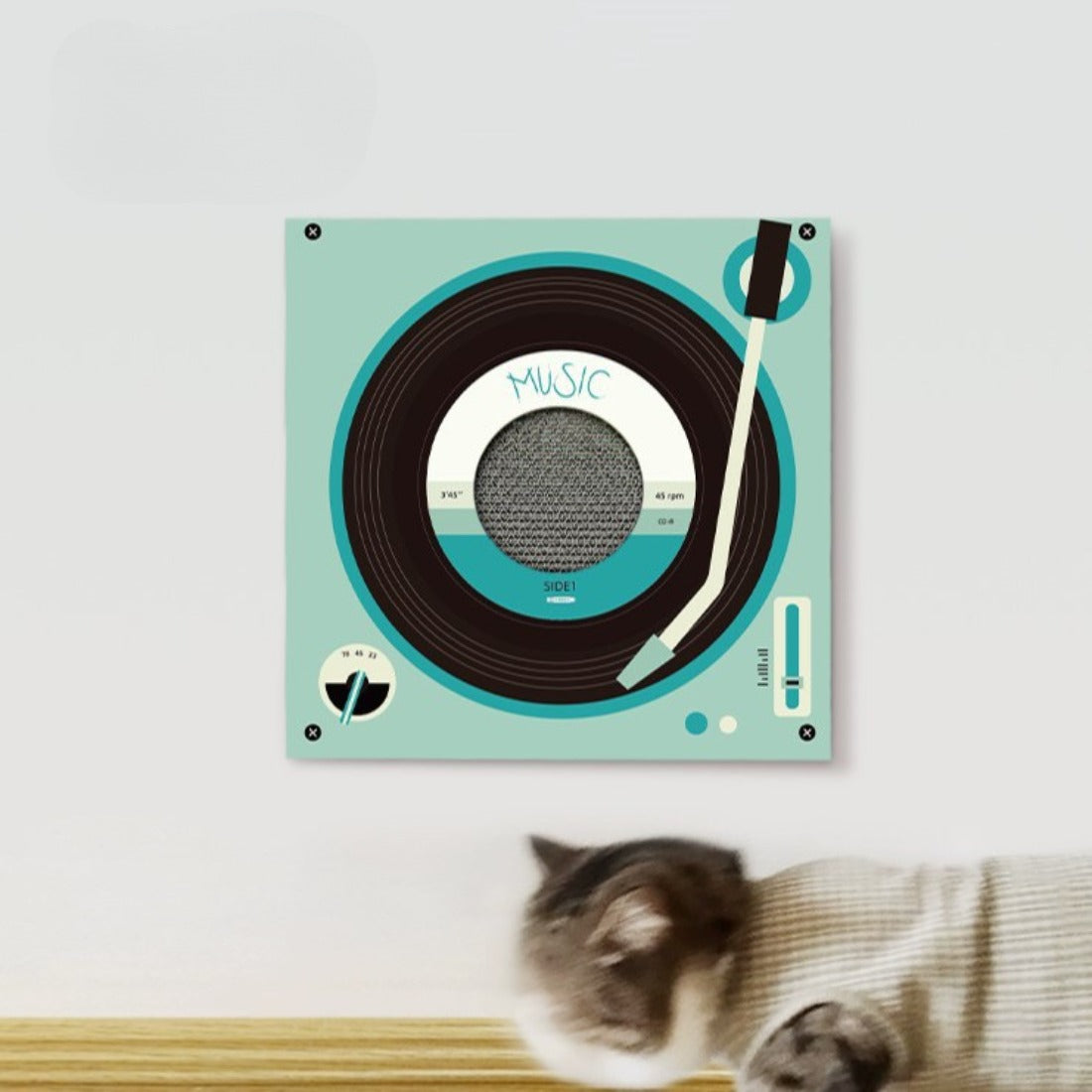 Moo - Turntable Cat Scratching Board