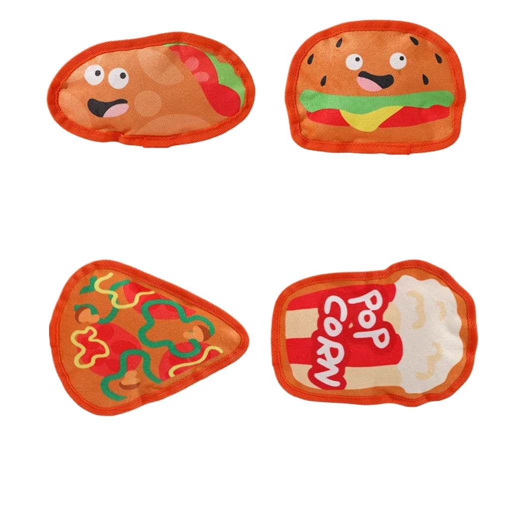 Petkin -  Fast Food Snack Plush Dog Toy