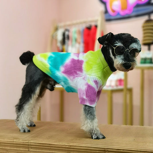 Ozzie - Casual Tie-Dye Dog Sweater