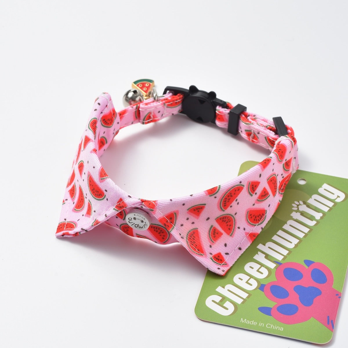 Mokka Flowal Cat Collar photographed with soft lighting emphasizing texture