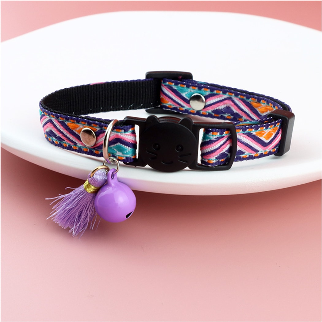 Mokka - Vintage Geometric Patterns Cat Collar