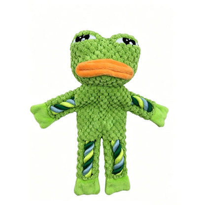 Petkin - Animal Shape Dog Rope Squeaky Plush Toy