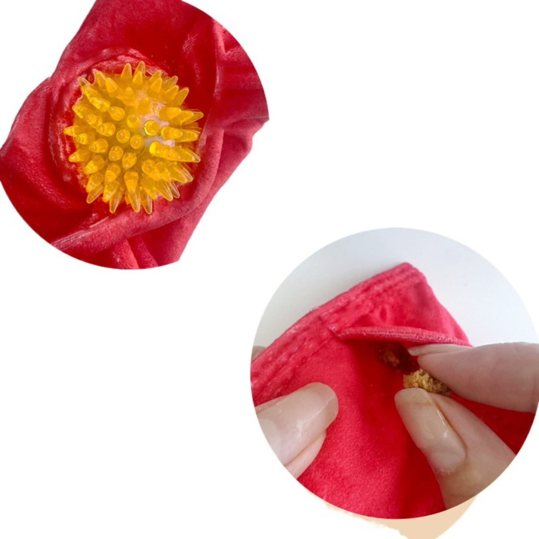 Close-up of Snuffy Fruit Snack Snuffle Bag showing detailed fruit designs
