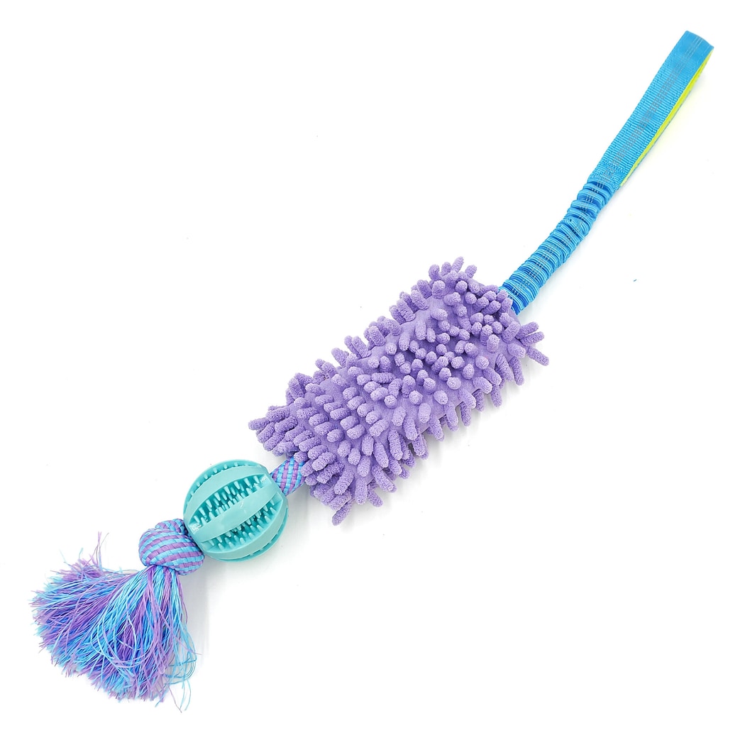 Petkin - Squeaky Rope Knot Interactive Dog Tug Toy