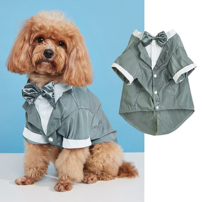 Ozzie - Formal Button Front Dog Shirt Suit Outfit