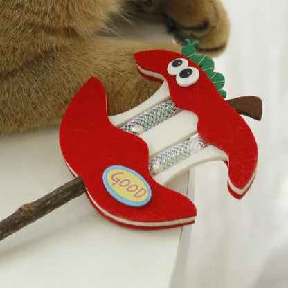 Petkin - Apple Teeth Cat Teaser Wand