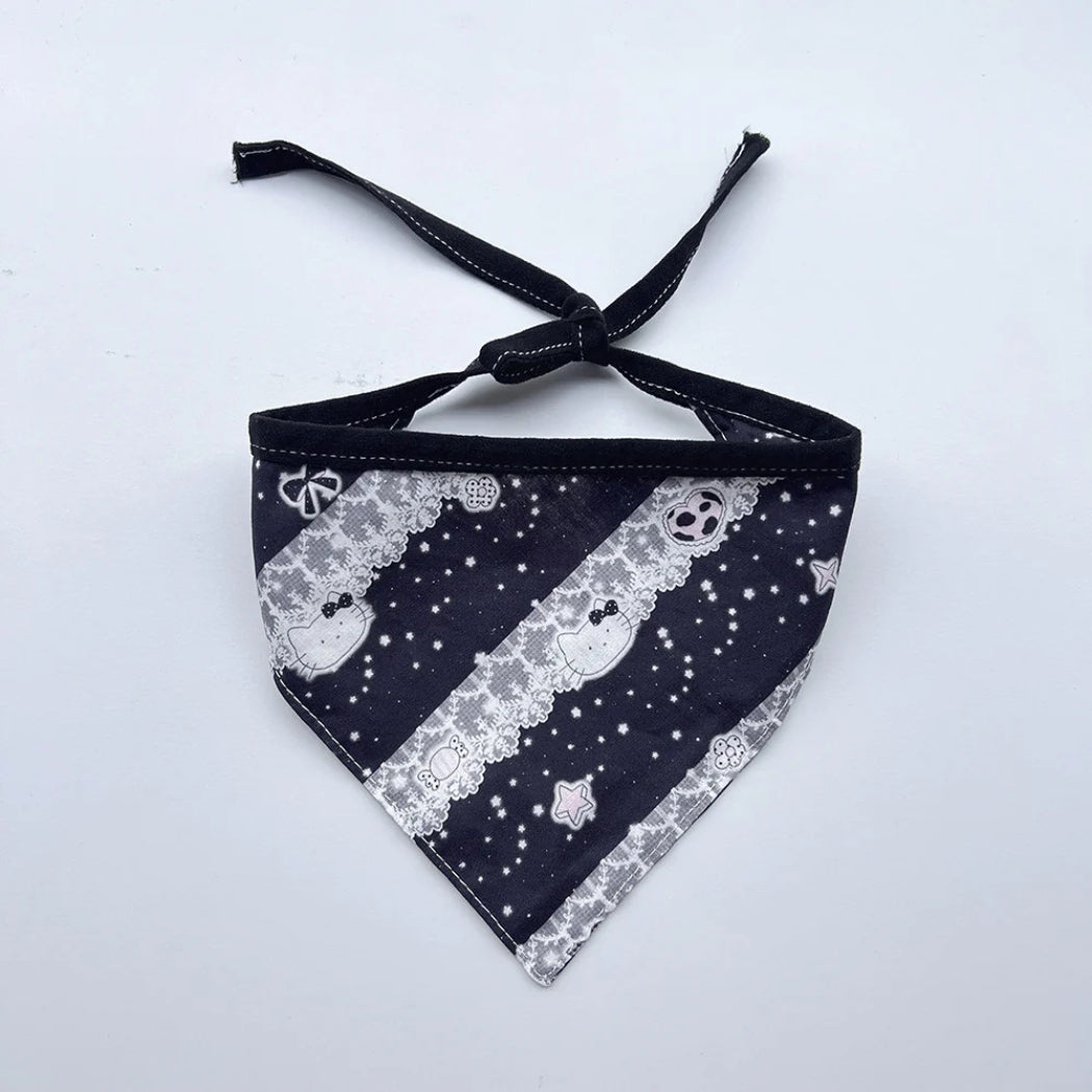 Mokka - Star Print Ruffle Pet Neckwear