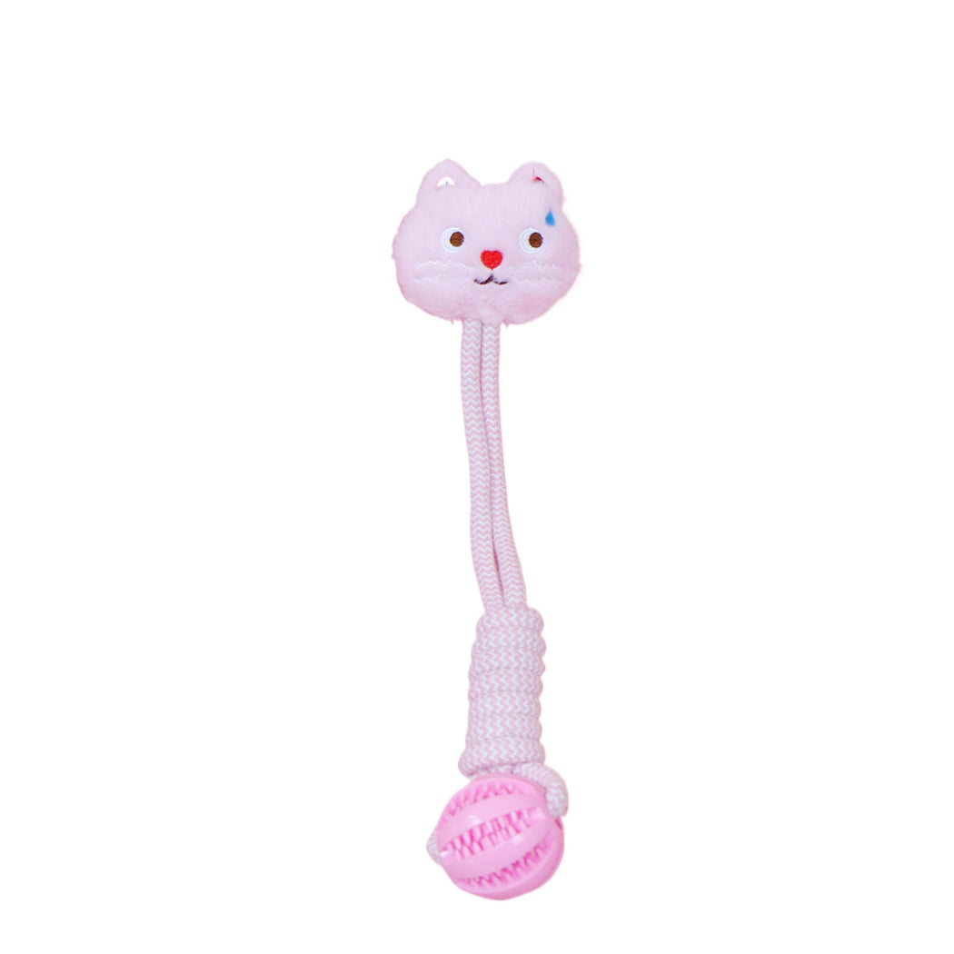 Petkin - Animal Rope Ball Pet Toy