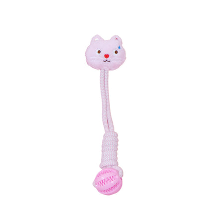 Petkin - Animal Rope Ball Pet Toy