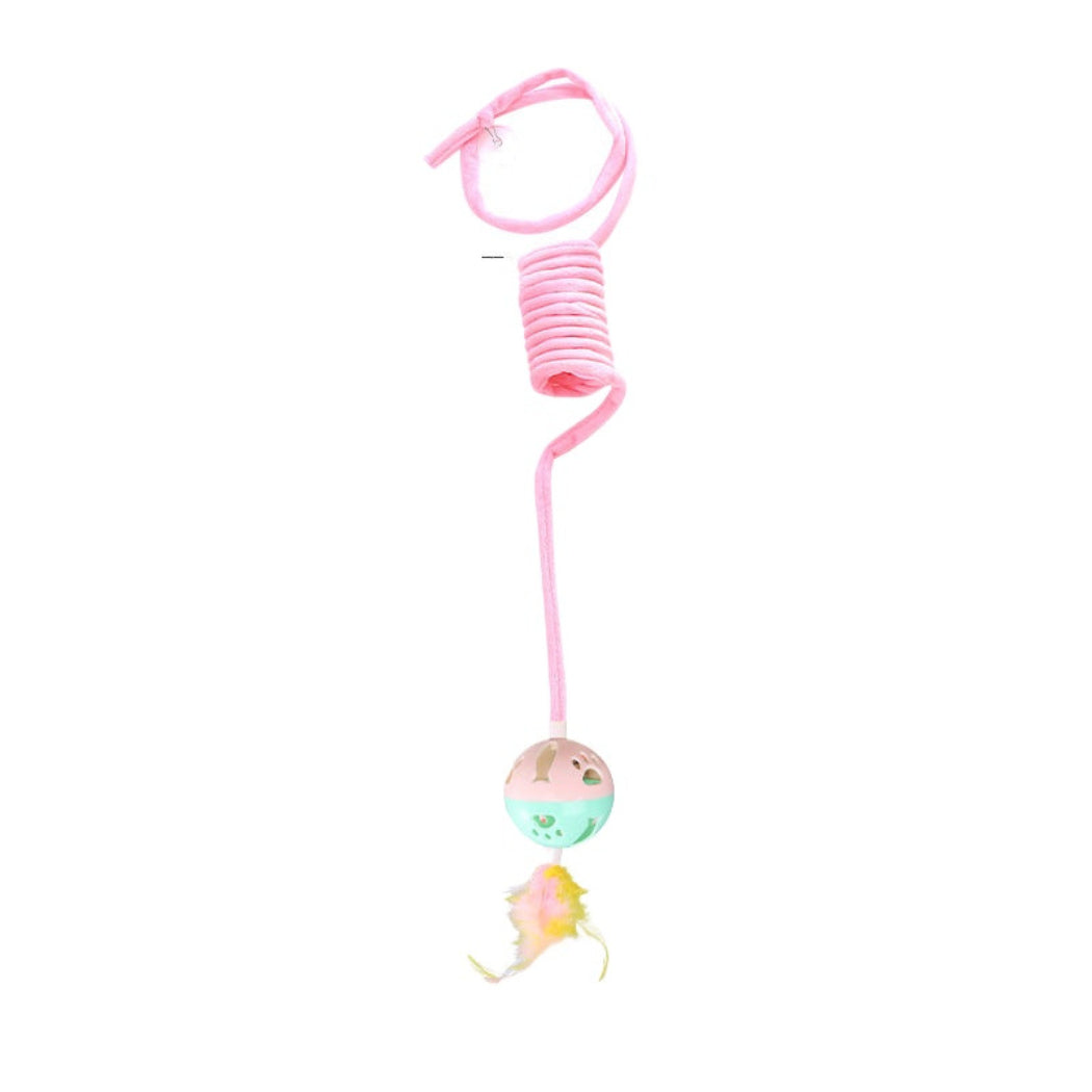 Moo - Hanging Pom Pom Cat Toy