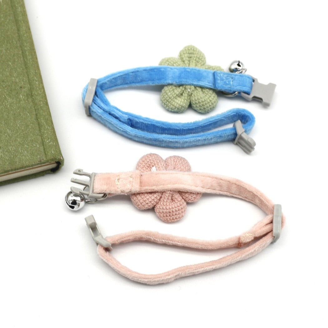 Mokka - Floral Bell Casual Pet Neck Collar for Cats