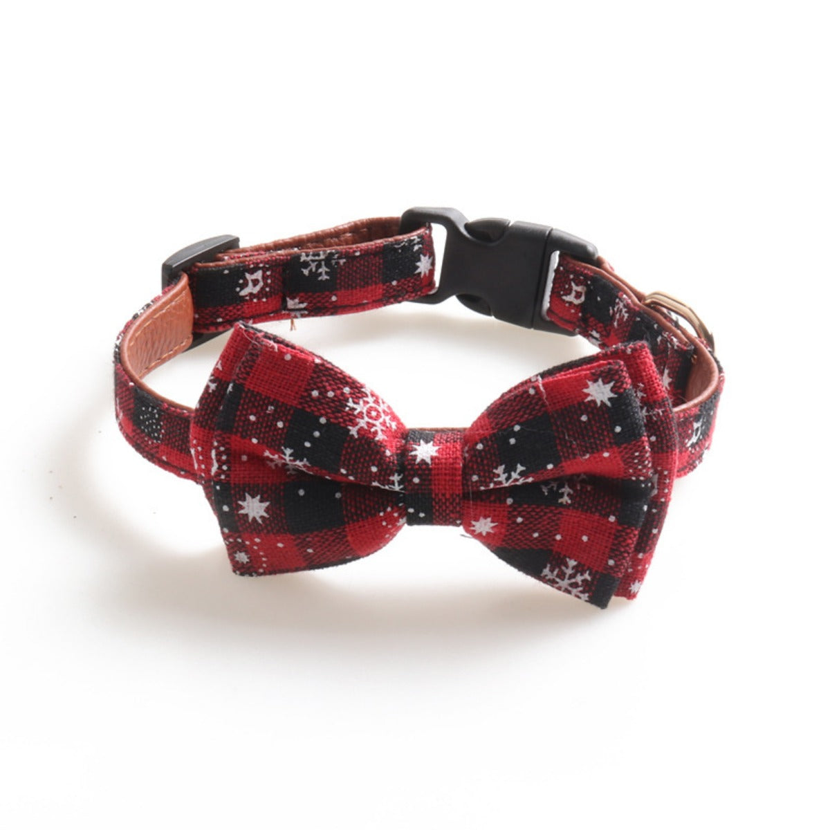 Christmoo - Holiday Plaid Bow Tie Collar