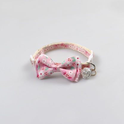 Mokka - Adorable Floral Print Bow Pet Collar