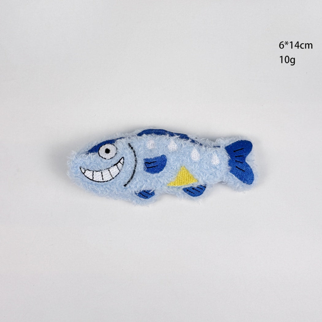 Moo - Ocean Animal Shape Plush Crinkle Cat Toy