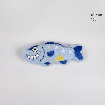 Moo - Ocean Animal Shape Plush Crinkle Cat Toy