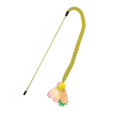 Moo - Colorful Ribbon Cat Teaser Wand