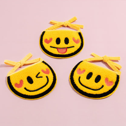 Mokka - Smiley Face Tie-On Cat Bib