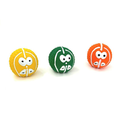 Petkin – Funny Face Squeaky Ball Trio