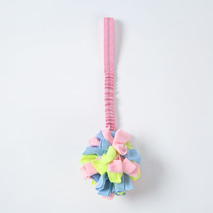 Petkin - Interactive Plush Ball Dog Toy with Strap