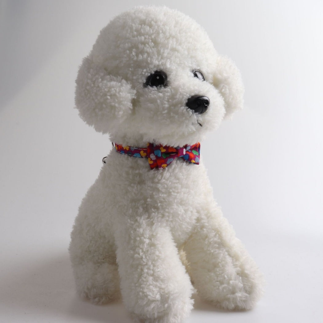 Mokka - Heart Bowtie Pet Collar