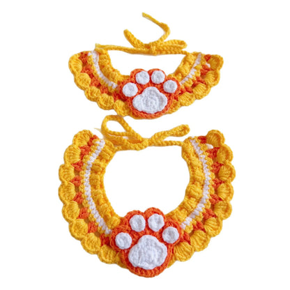 Mokka - Paw Design Crochet Cat Collar