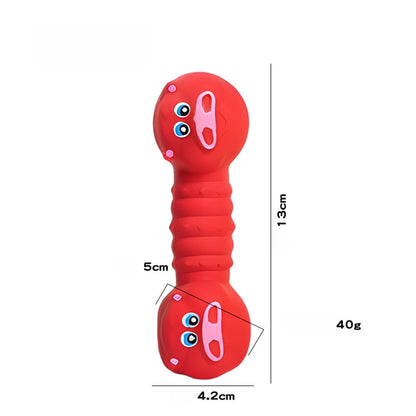 Petkin - Cartoon Barbell Squeaky Play Dog Toy