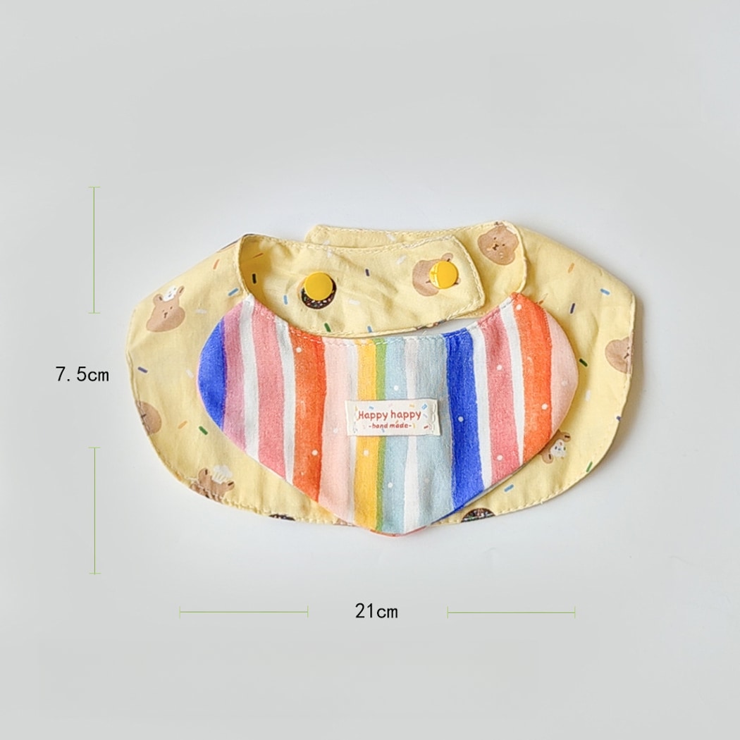Mokka - Rainbow Stripe Cartoon Pet Bib