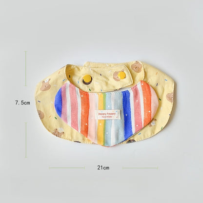 Mokka - Rainbow Stripe Cartoon Pet Bib
