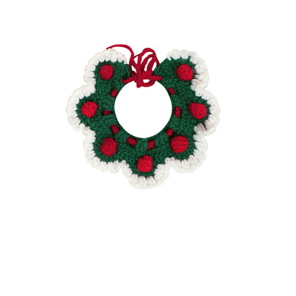 Mokka - Christmas Color-Block Crochet Cat Collar
