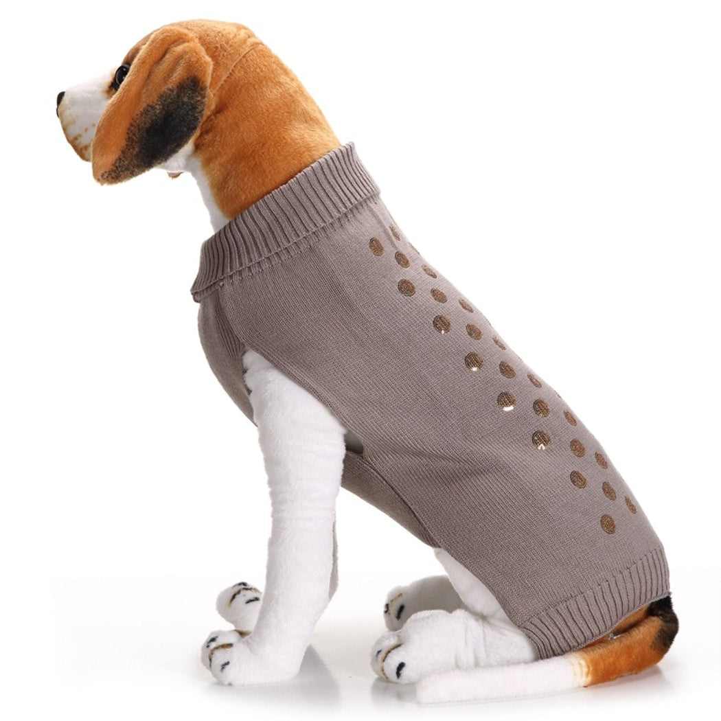Ozzie - Sequin Dot Knit Dog Sweater