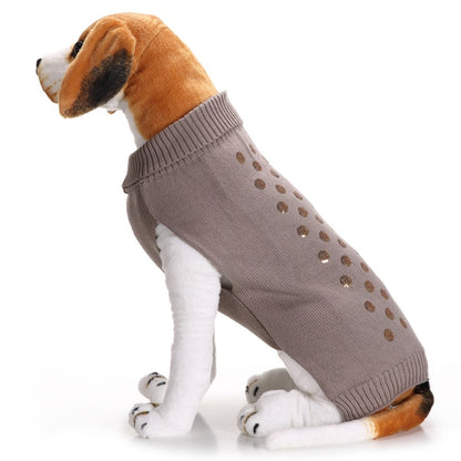 Ozzie - Sequin Dot Knit Dog Sweater