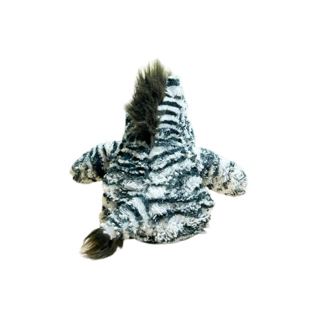 Petkin - Zebra Shaped Squeaky Plush Dog Toy