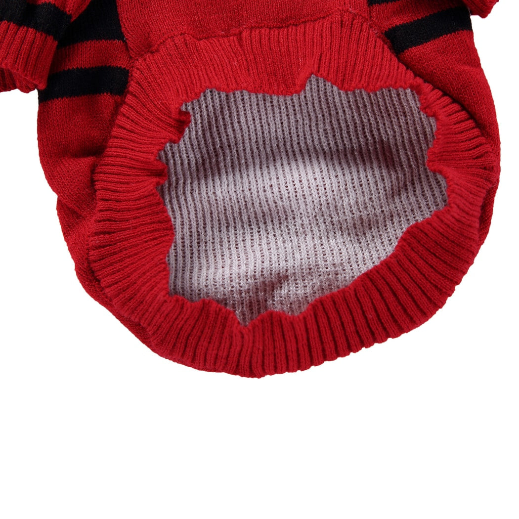 Ozzie - Red Skull Print Long Sleeve Pet Sweater