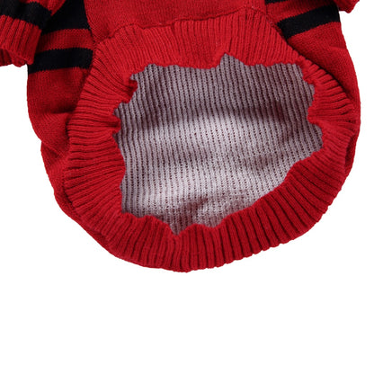 Ozzie - Red Skull Print Long Sleeve Pet Sweater