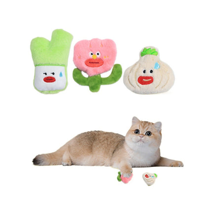 Moo - Cute Vegetable Plush Cat Toys