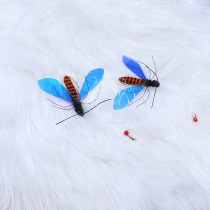 Close-up of Moo Bee teaser wand refill attachment with soft bristles