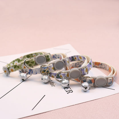 Mokka - Floral Print Everyday Pet Collar